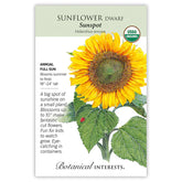 Botanical Interests, Inc. - Sunflower Dwarf Sunspot Organic Seeds