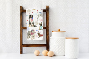 Kelsey M Designs - Patriotic Dogs Kitchen Towel