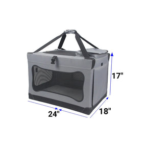 Mr. Peanut's - Soft Sided Portable Pet Crate with Lightweight Aluminum Frame