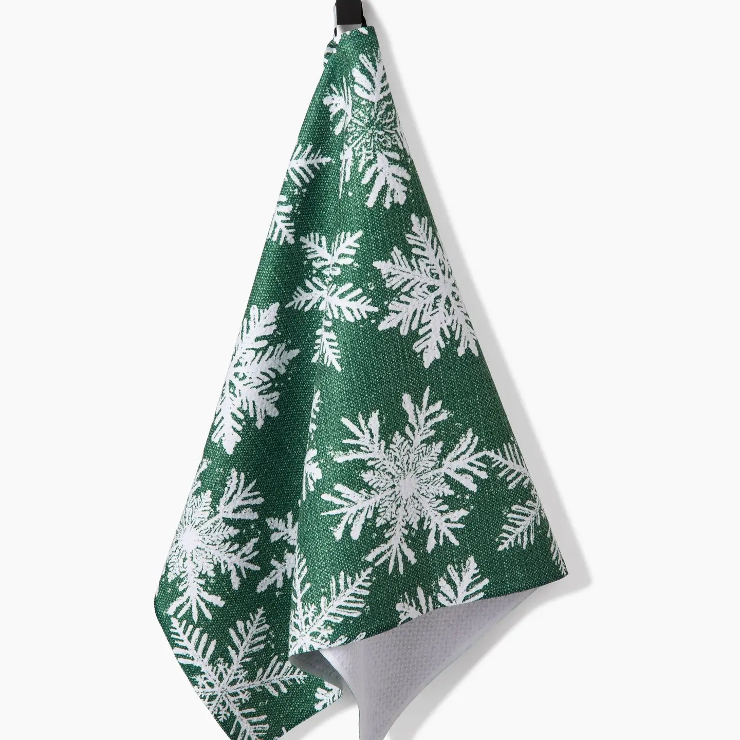 Geometry - Tea Towel Snowy Days Green
