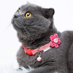 Blueberry Pet - Lovely Cherry & Floral Cat Collars