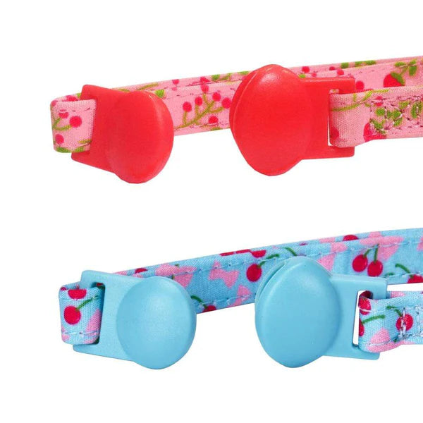 Blueberry Pet - Lovely Cherry & Floral Cat Collars