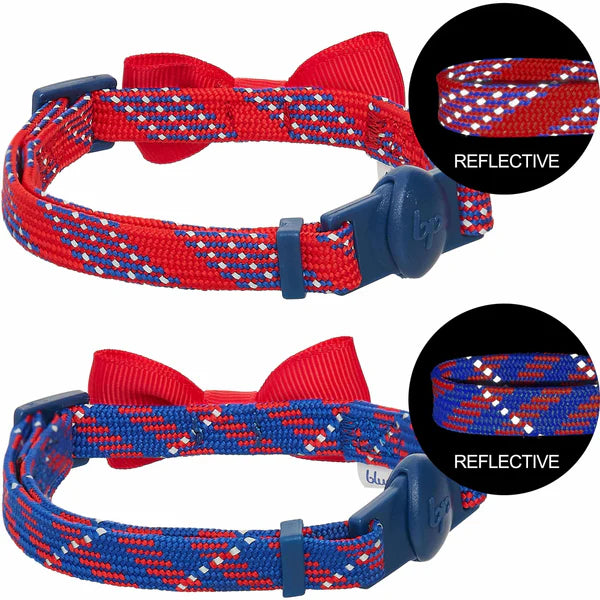 Blueberry Pet - Reflective Striped Cat Collar