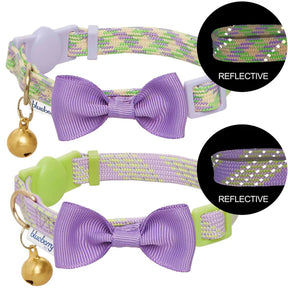 Blueberry Pet - Reflective Striped Cat Collar