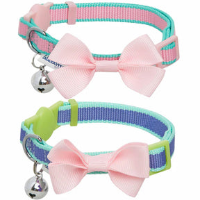 Blueberry Pet - Classic Solid | Cat Collar with Bow
