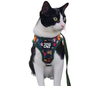 Travel Cat - Harness & Leash Set - "The Hawaiian Shirt"