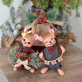 Annalee Dolls -  Plaid & Pine Boy Mouse