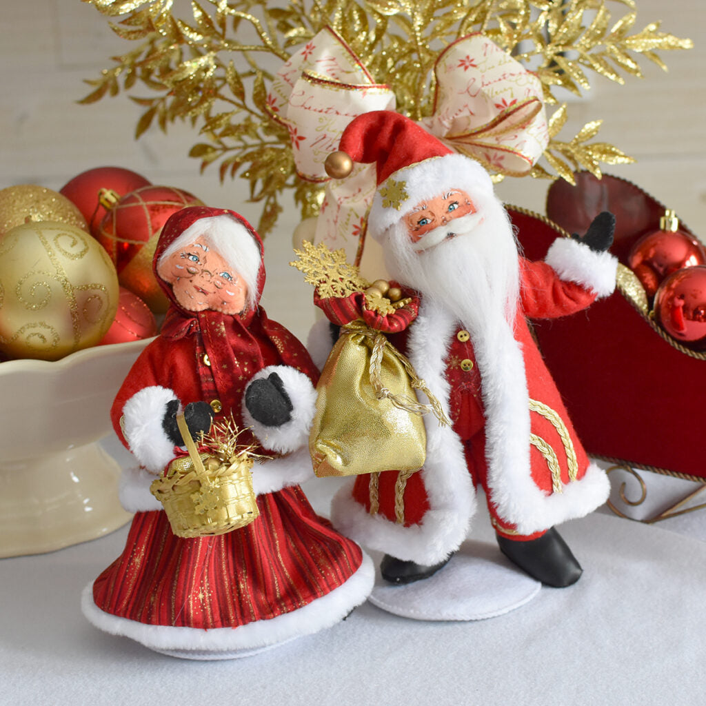 Annalee Dolls - Santa Crimson & Gold