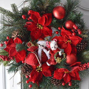 Annalee Dolls - Santa Mouse Crimson & Gold