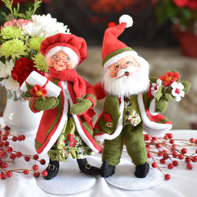 Annalee Dolls - Santa Winter Blooms