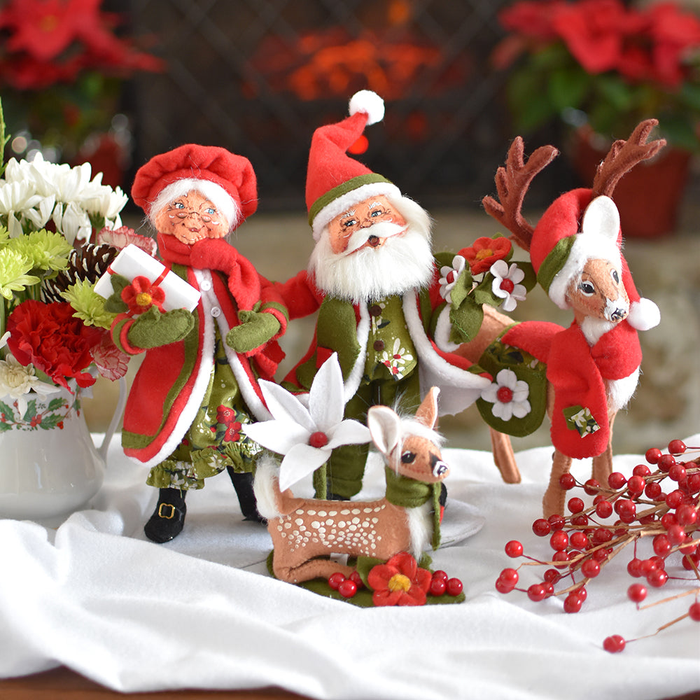 Annalee Dolls - Reindeer Winter Blooms