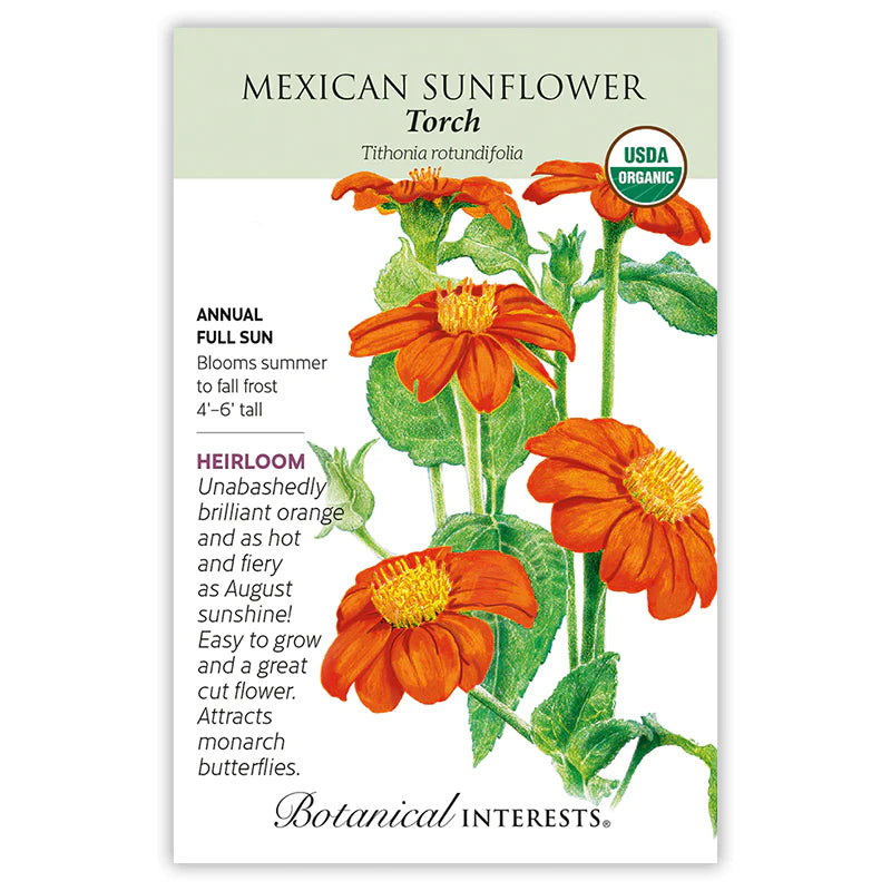 Botanical Interests, Inc. - Sunflower Mexican Torch Organic Seeds