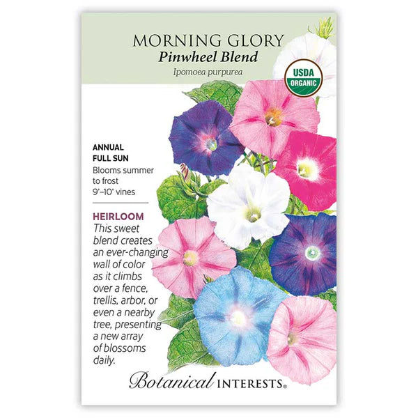Botanical Interests, Inc. - Morning Glory Pinwheel Blend Seeds