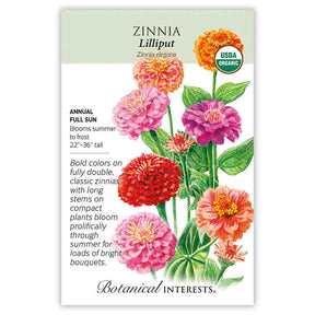 Botanical Interests, Inc. - Lilliput Zinnia Seeds
