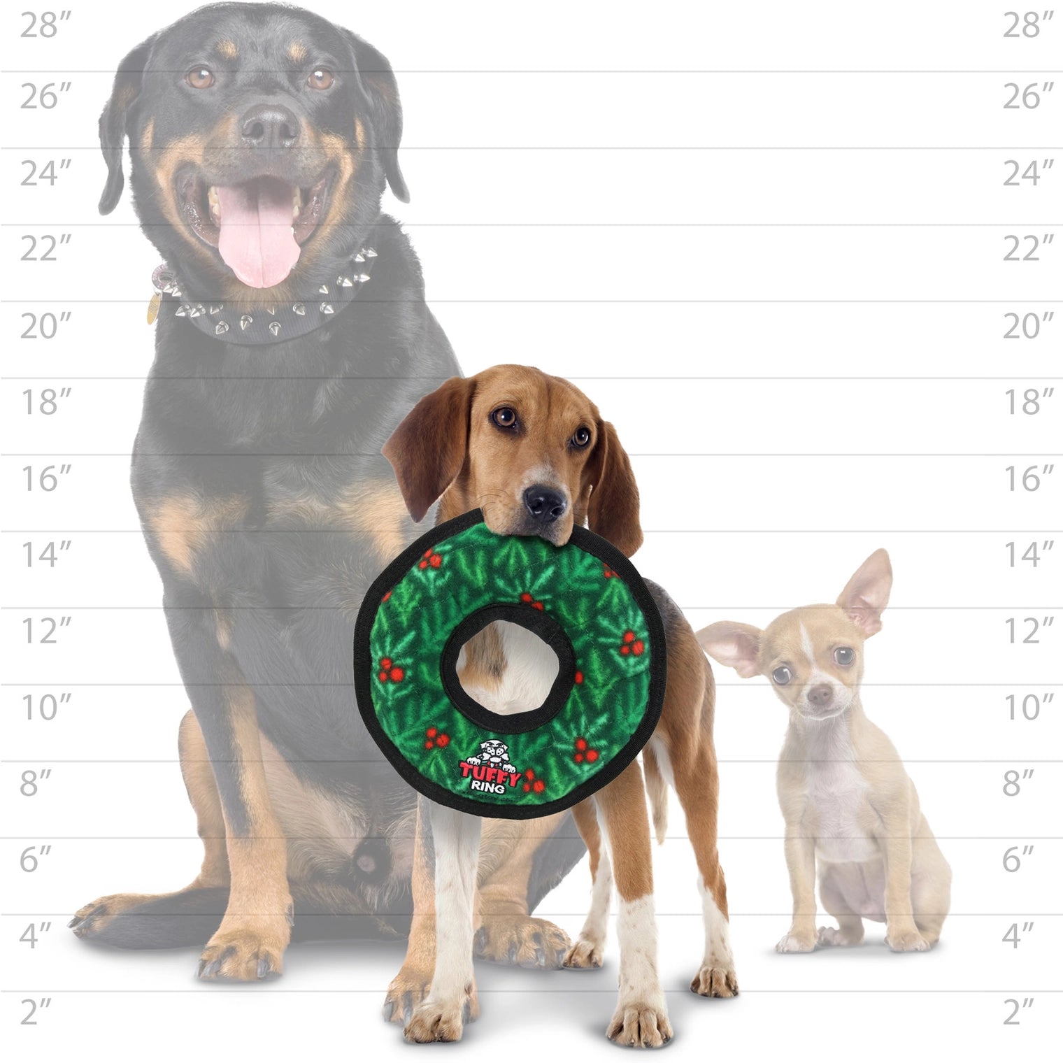 Tuffy Dog Toys - Tuffy Holiday Wreath