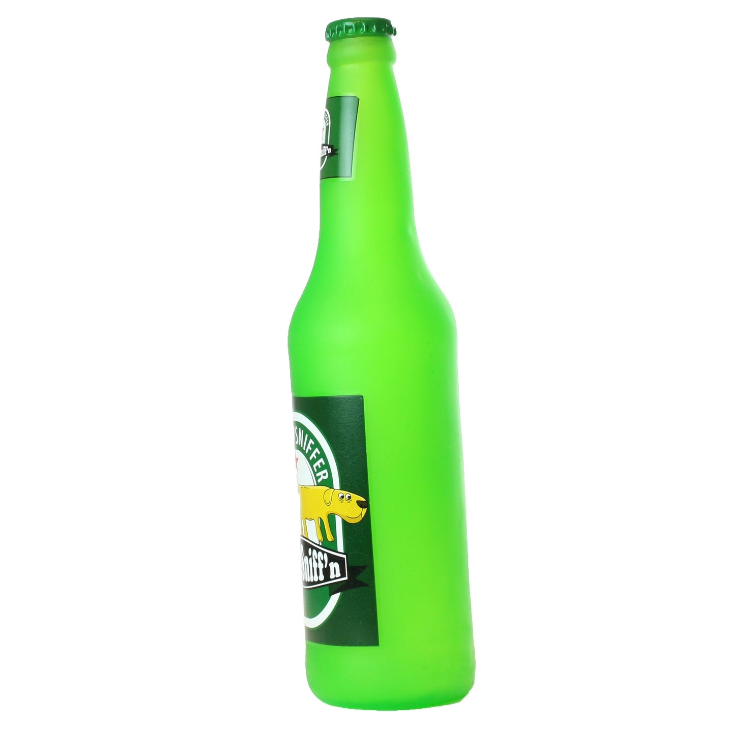 Tuffy Dog Toys - Silly Squeaker Beer Bottle Heinie Snifin Squeaky Dog Toy