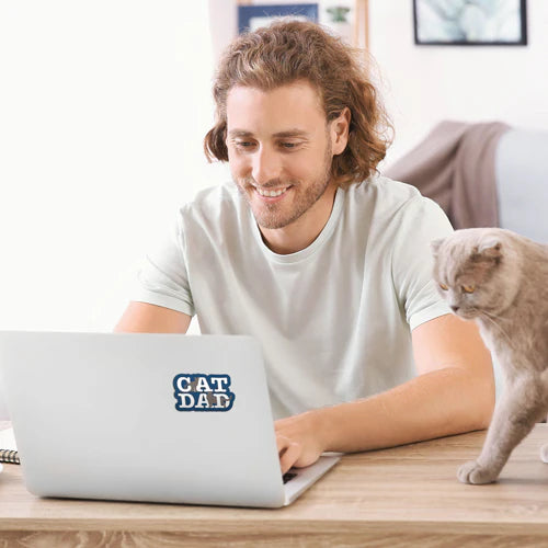 Dog Speak - Decal Cat Dad