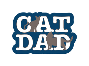 Dog Speak - Decal Cat Dad