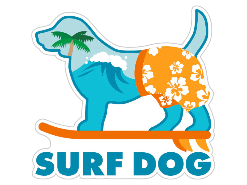 Dog Speak - Decal Surf Dog