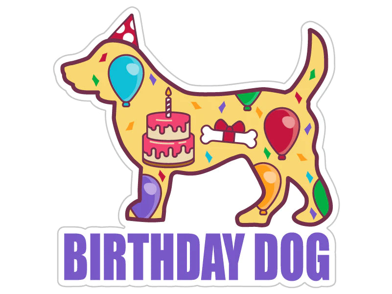 Dog Speak - Decal Birthday Dog