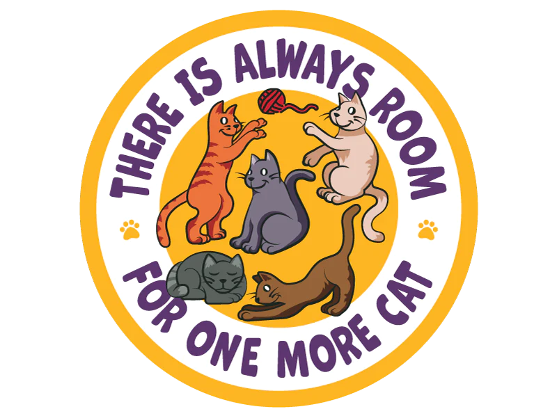 Dog Speak - Decal Theres Always Room ... Cat