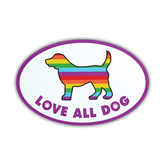 Dog Speak - Magnet Love All Dog Oval