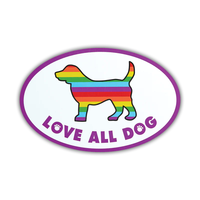 Dog Speak - Magnet Love All Dog Oval