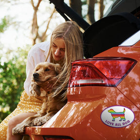 Dog Speak - Magnet Love All Dog Oval