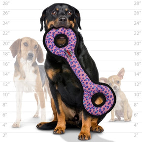 Tuffy Dog Toys - Ultimate Tug-O-War Pink Leopard Dog Toy