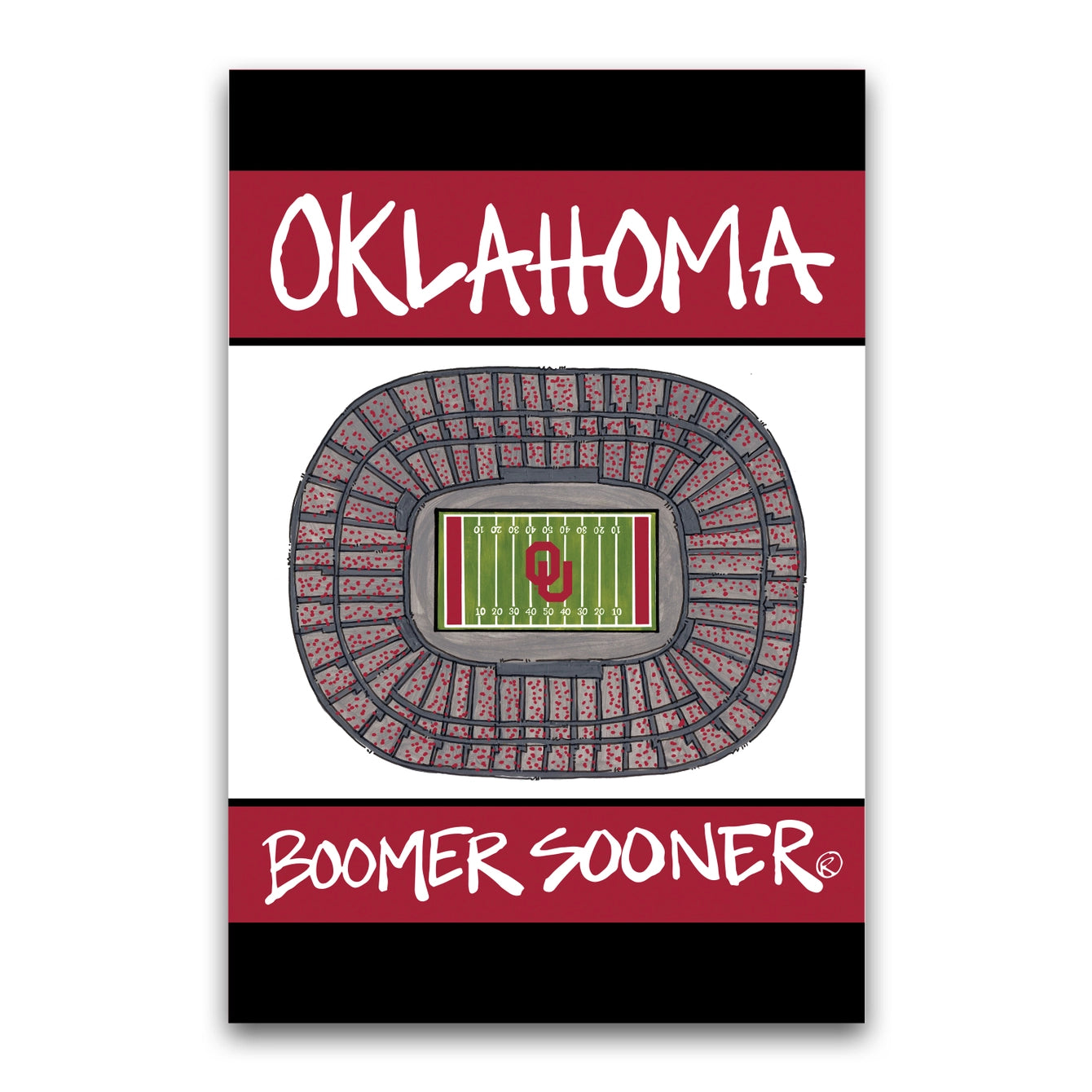 Magnolia Lane - Collegiate Stadium Garden Flag