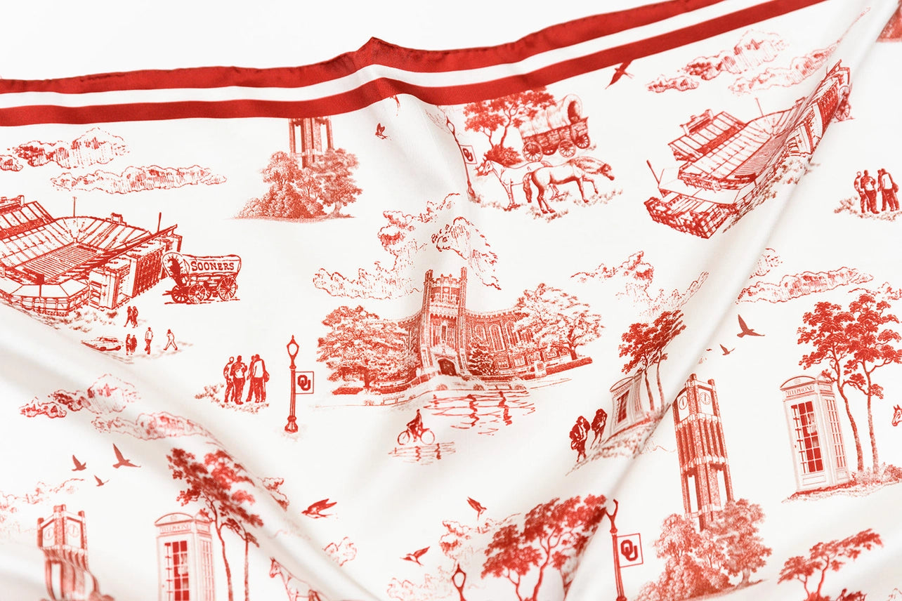 William & Lauren - OU Toile Scarf