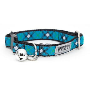 The Worthy Dog - Cat Collar Bias Plaid