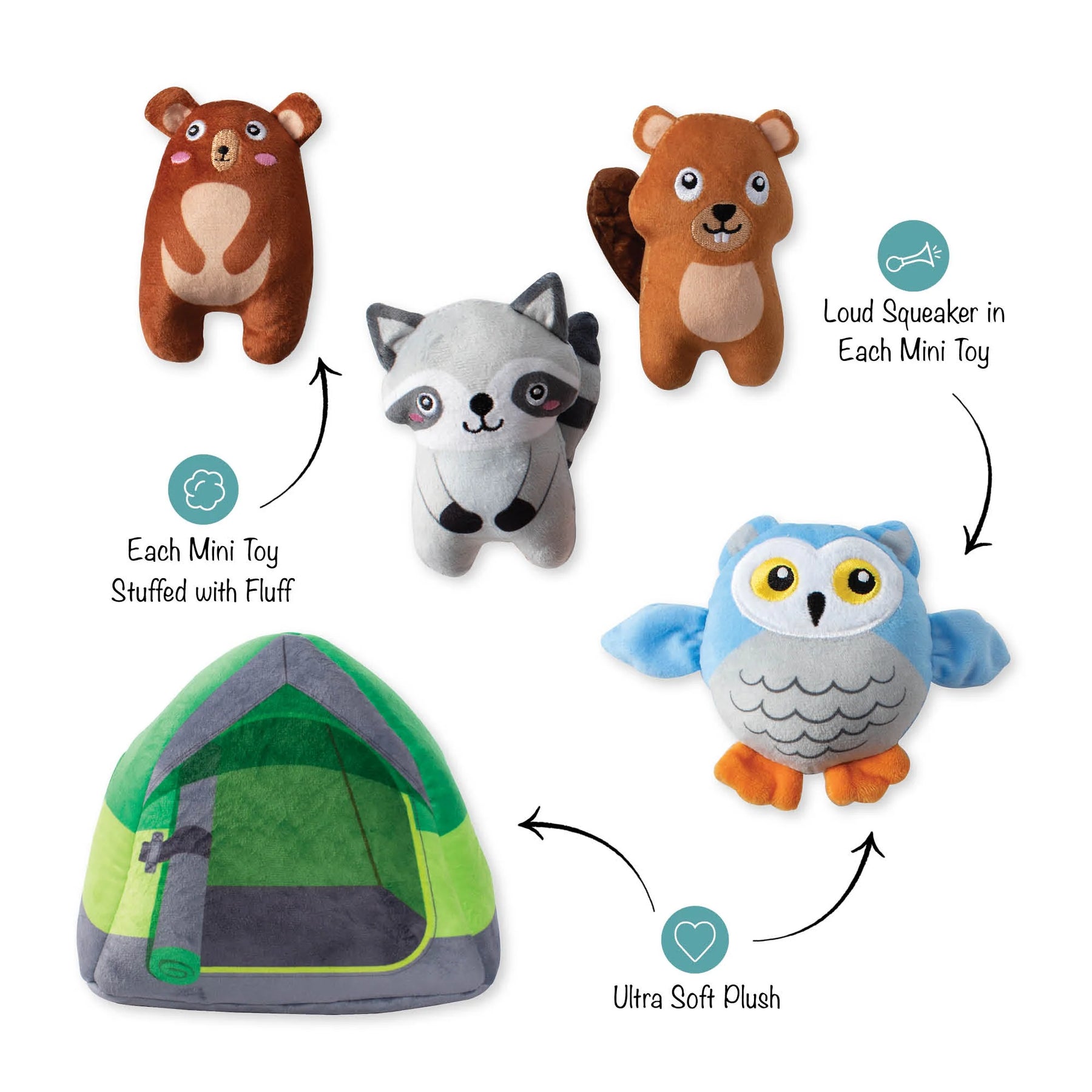 Petshop by Fringe Studio - Dog Toy Hide & Seek Happy Campers