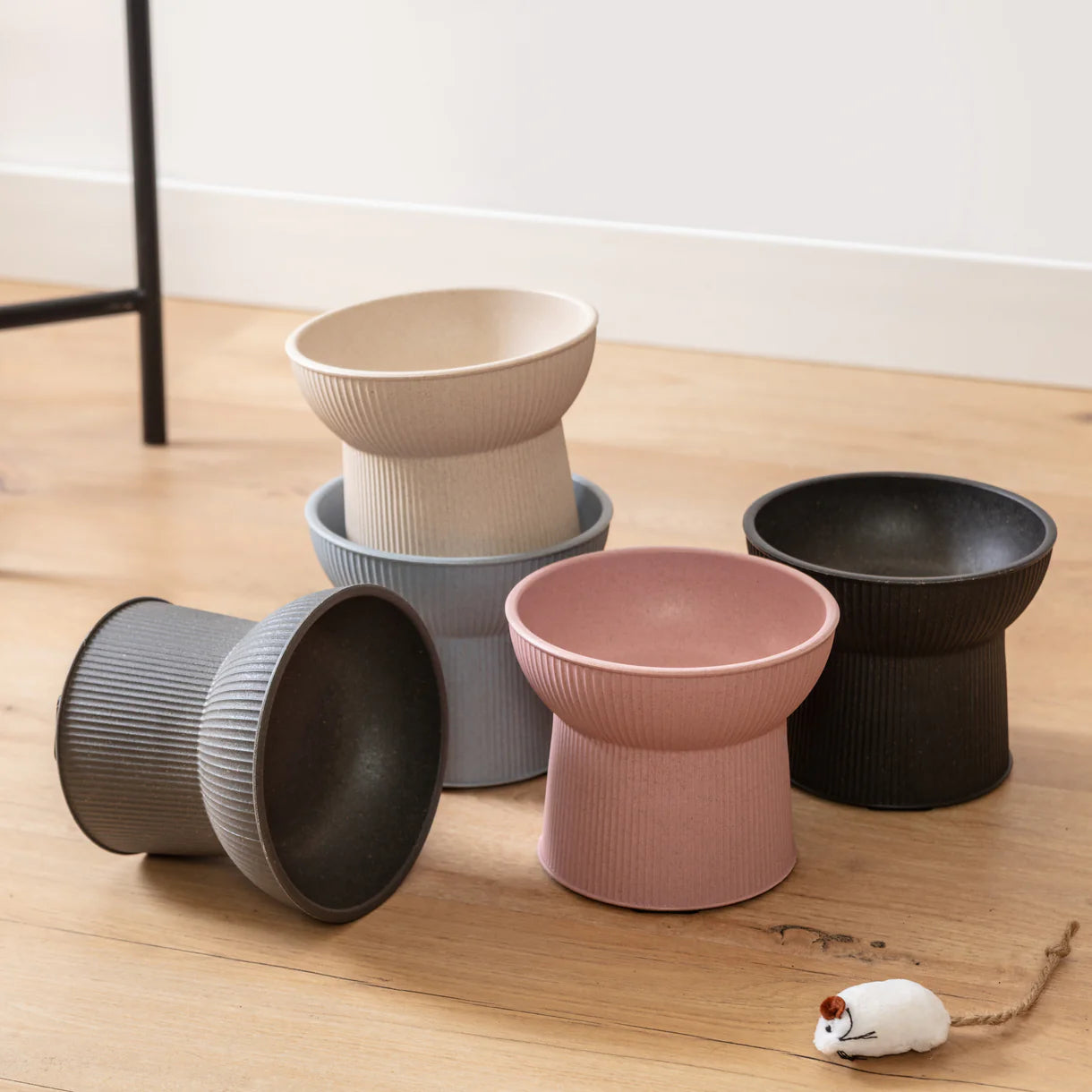 Park Life Designs - Albie Fluted Bamboo Cat Bowl