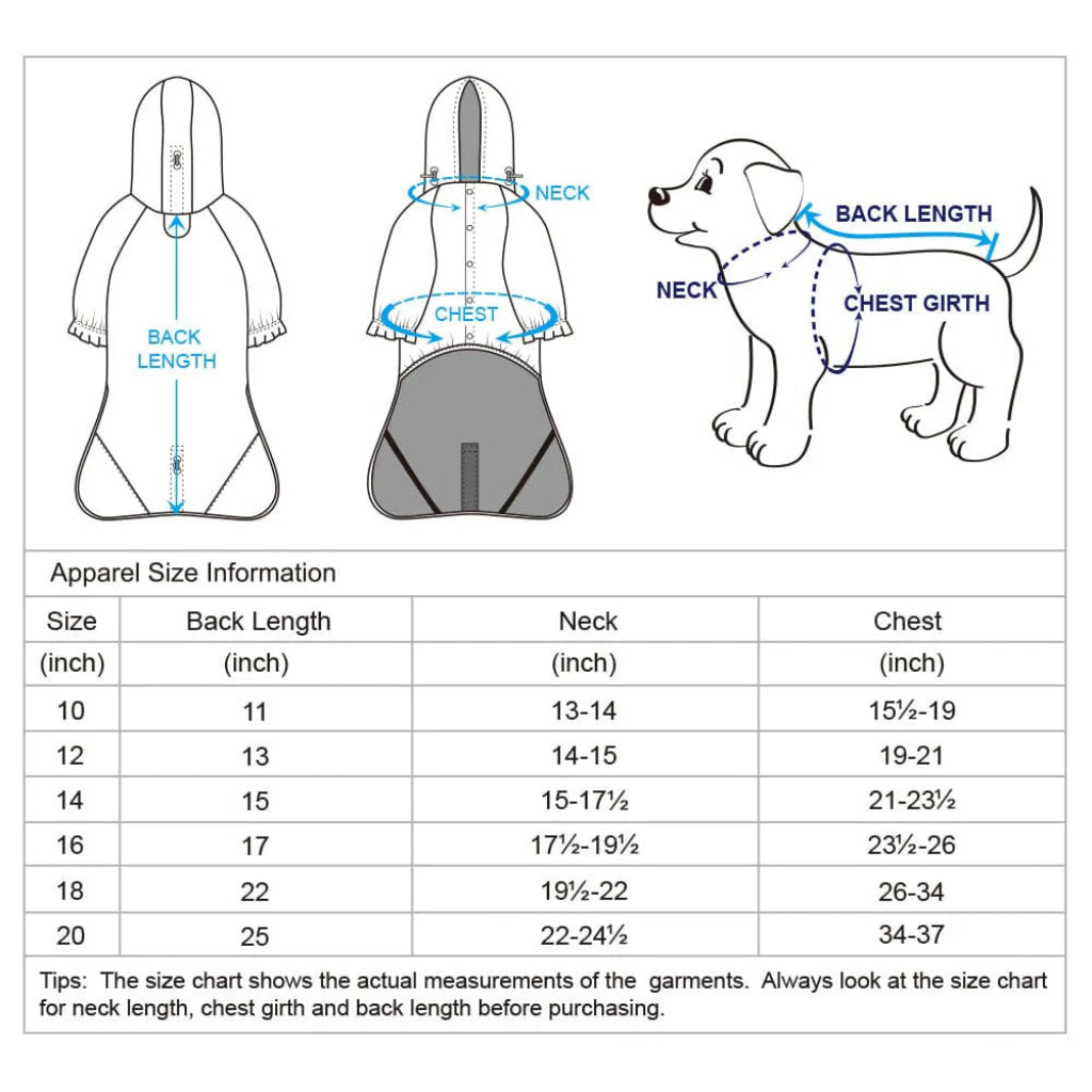 Blueberry Pet - Dog Reflective Raincoat Yellow