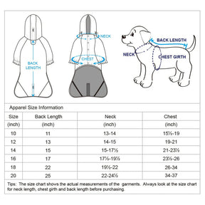 Blueberry Pet - Dog Reflective Raincoat Yellow