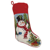 Peking Handicraft - Stocking Hook Snowman with Cardinal
