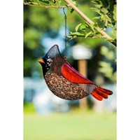 Evergreen Enterprises - Bird Feeder Holiday Poinsettia - Cardinal - Southern Agriculture 
