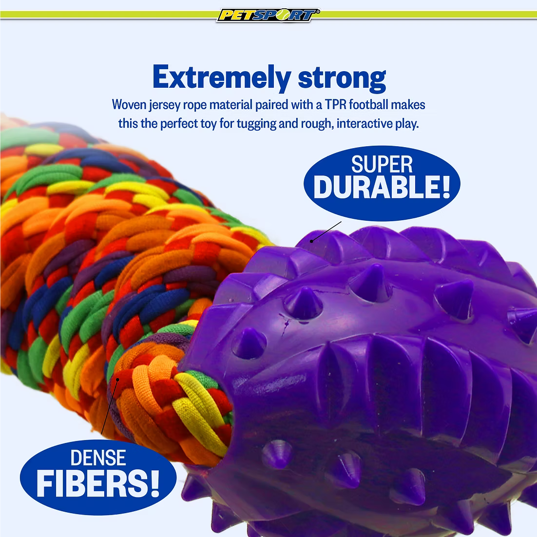 Petsport USA - Kaleidoscope Rope Tuff Tug