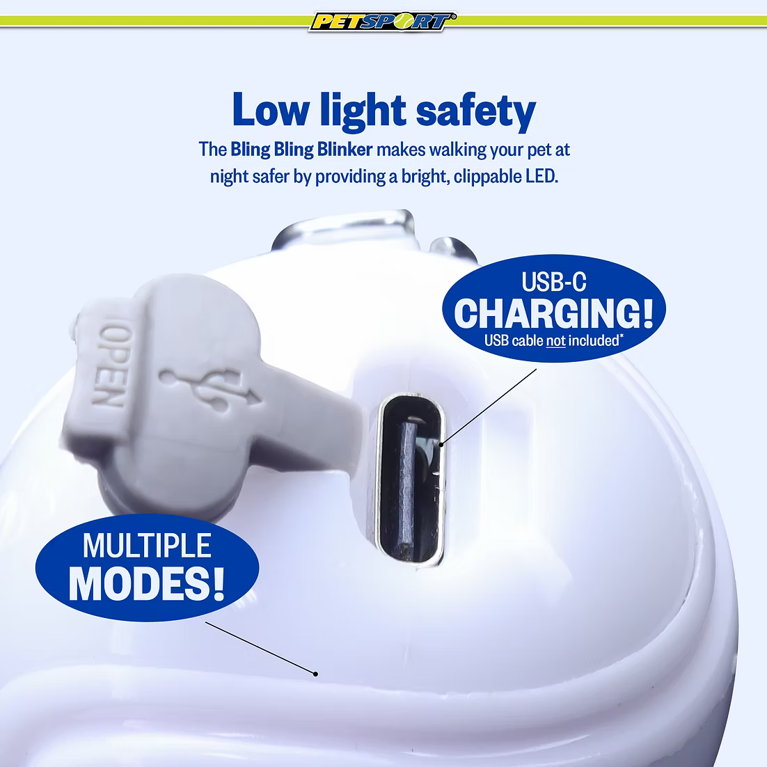 Petsport USA - Bling Bling Blinker Led Safety
