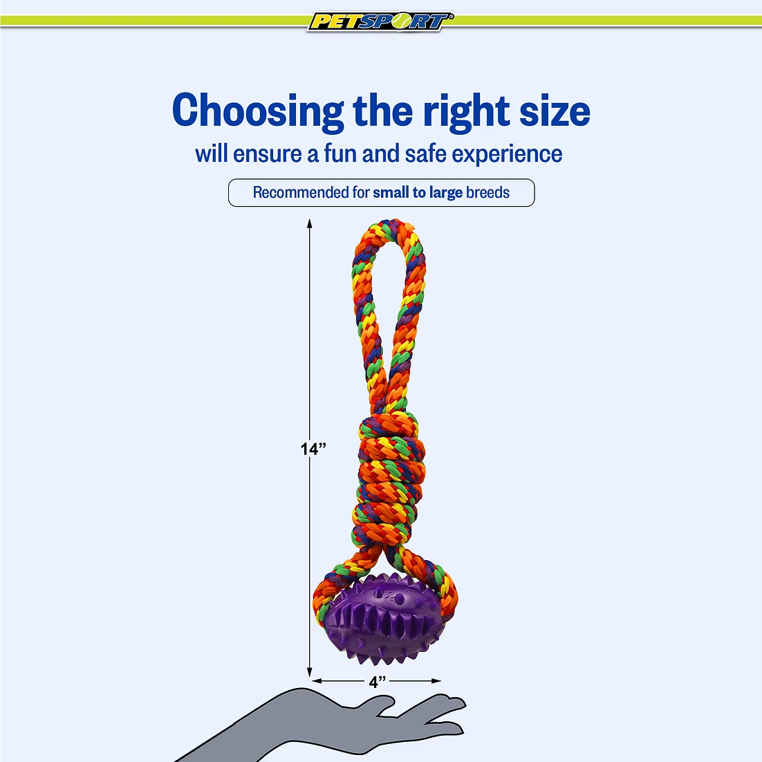 Petsport USA - Kaleidoscope Rope Tuff Tug