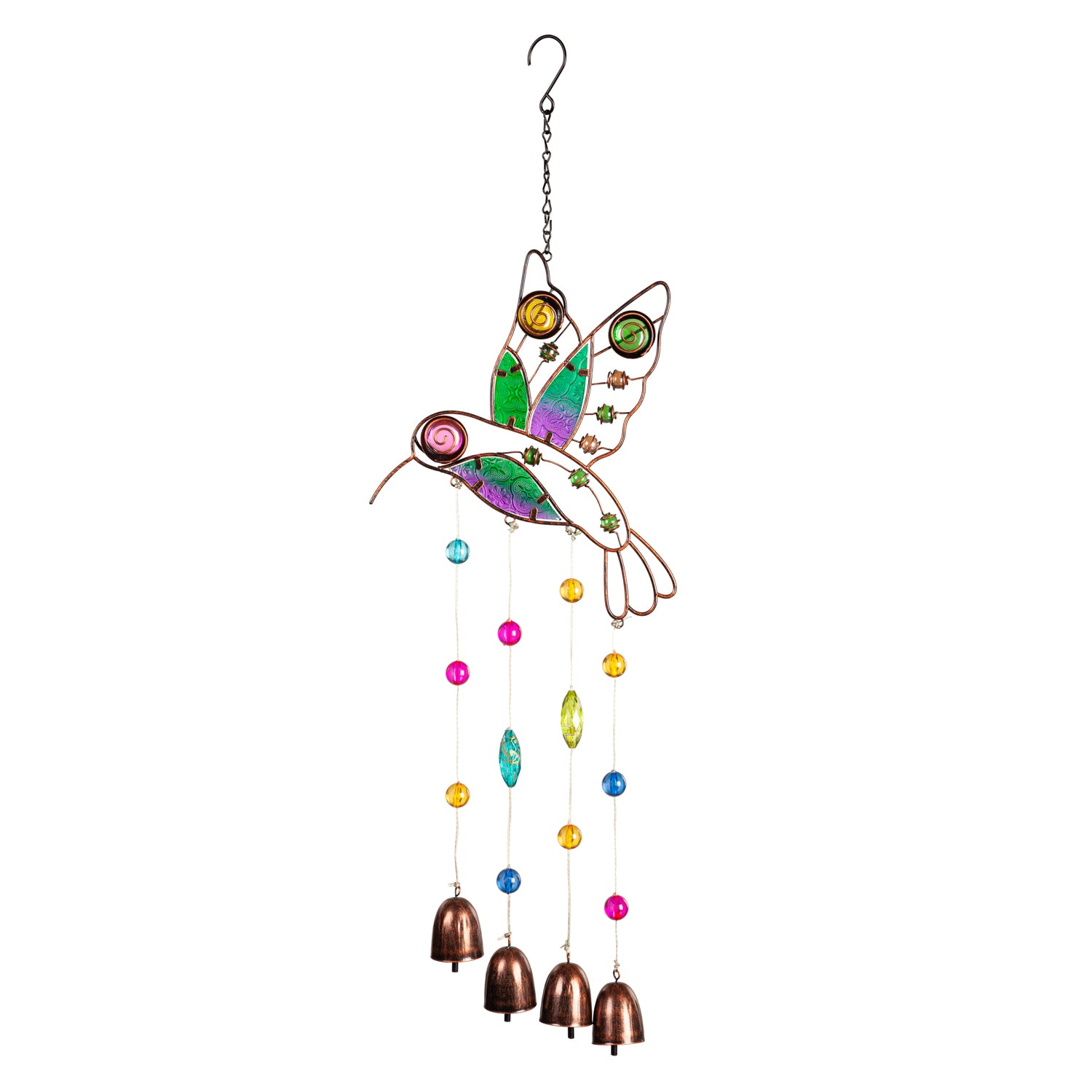 Evergreen Enterprises - Hanging Decor with Bells Hummingbird