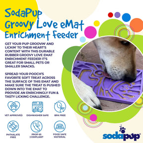 Enrichment Dog Lick Mat - Groovy Love Design - Southern Agriculture 