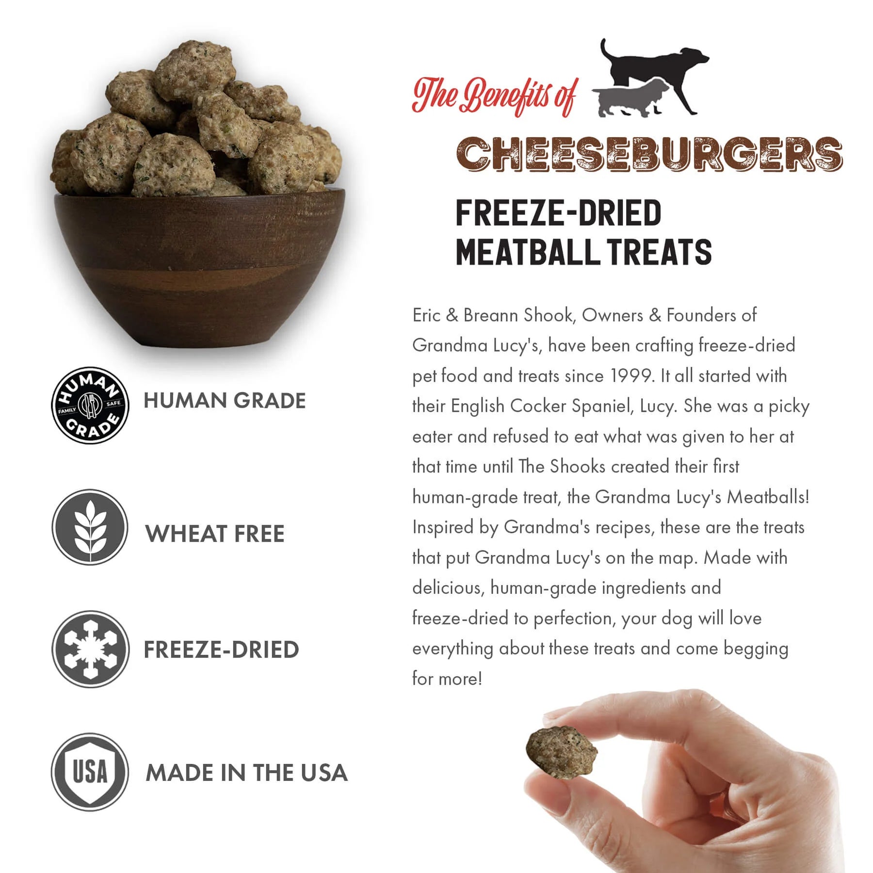 Grandma Lucy's - Dog Treats Cheeseburger