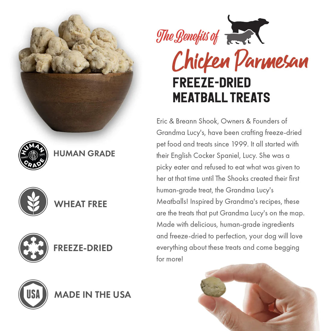 Grandma Lucy's - Chicken Parmesan Meatball Dog Treats