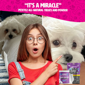 PetEyez - Vitamin Treats Chicken For Dogs - Eliminate Tear Stains