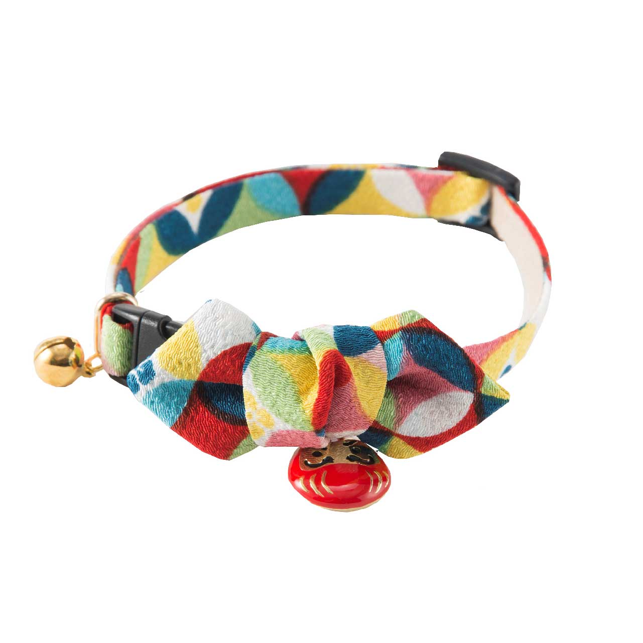 Moon-X USA - Cat Collar Daruma Charm Bowtie