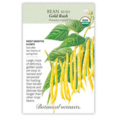 Botanical Interests, Inc. - Bean Bush (Yellow) Gold Rush Seeds