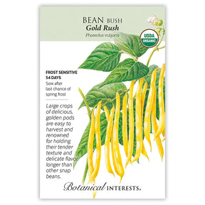 Botanical Interests, Inc. - Bean Bush (Yellow) Gold Rush Seeds