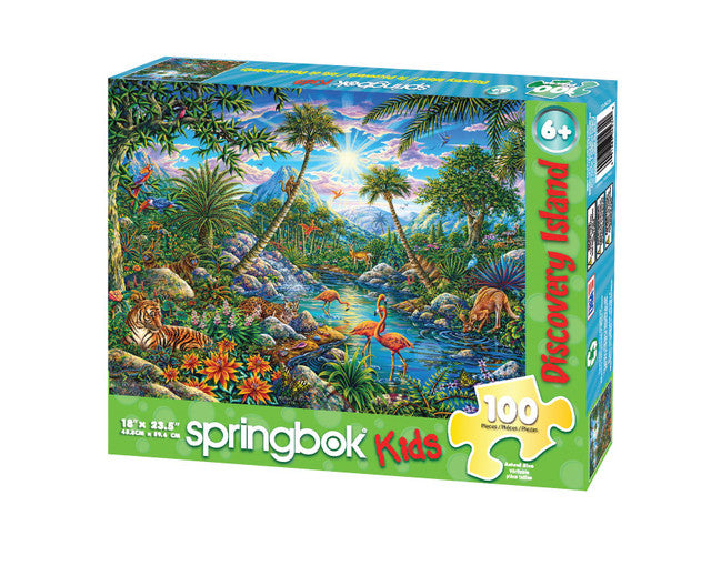 Allied Products-Springbok - Discovery Island Puzzle